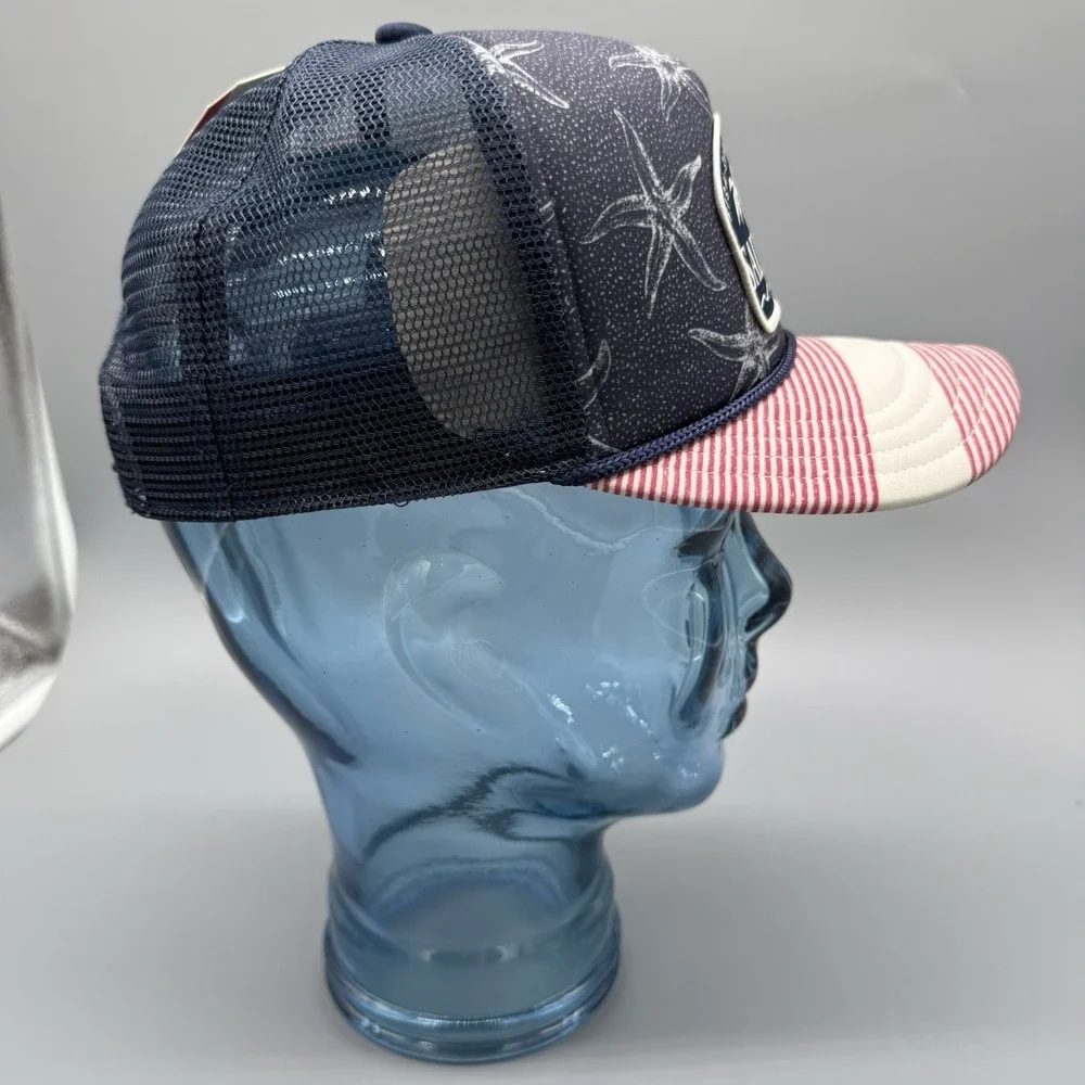 Salt Life Honor Youth Boys Baseball Cap‎ Navy Starfish Palm Mesh Snapback OSFM